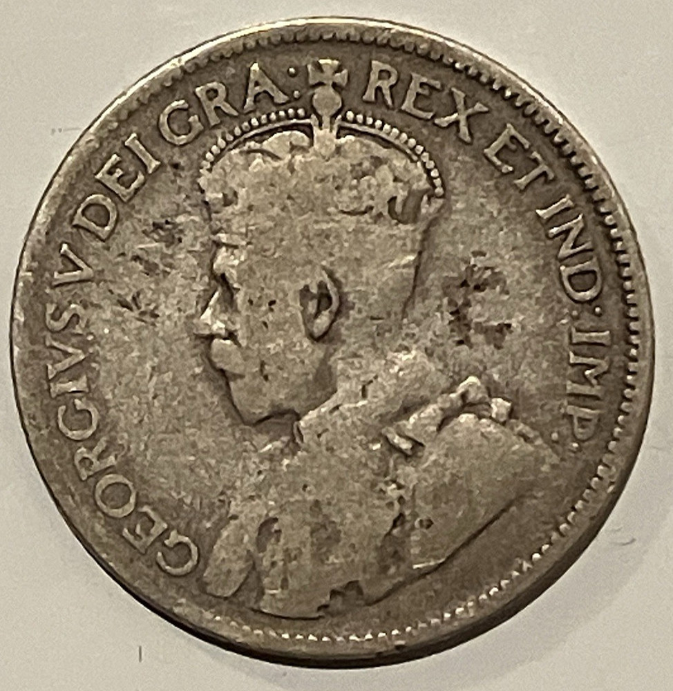 1936 George V Canada Silver Quarter.