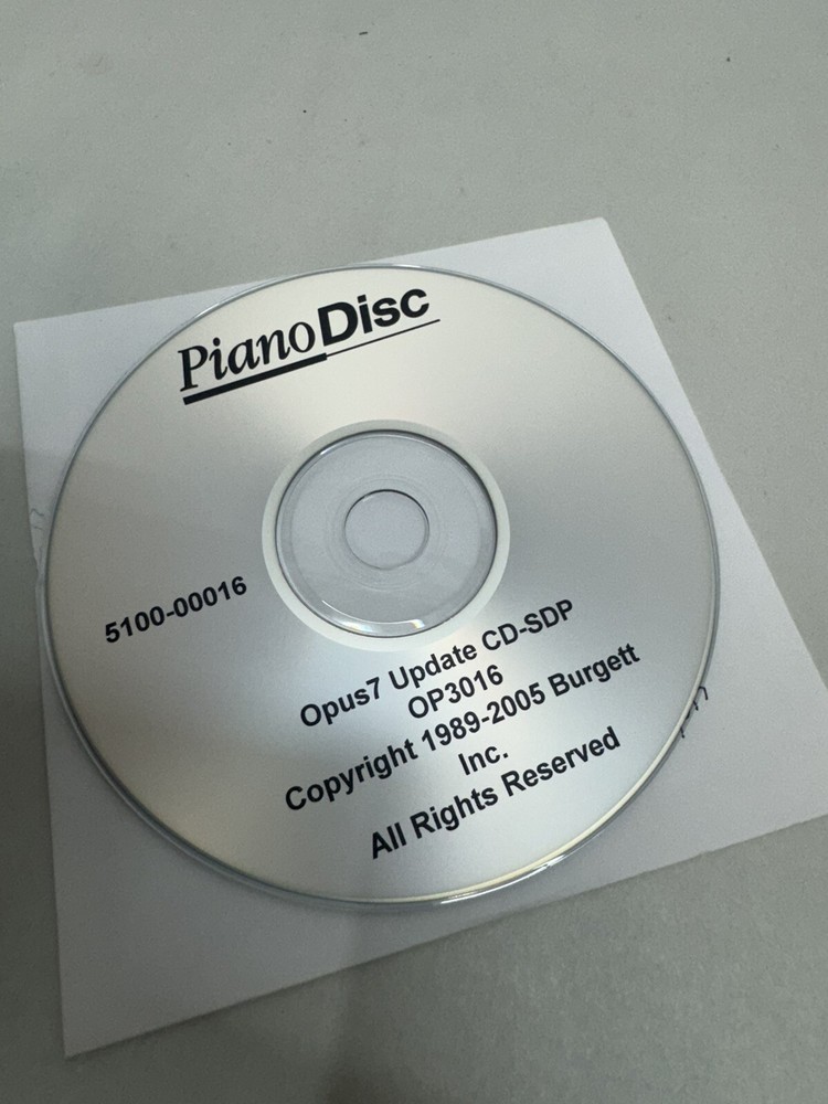 piano disc opus7 update cd-sdp op3016