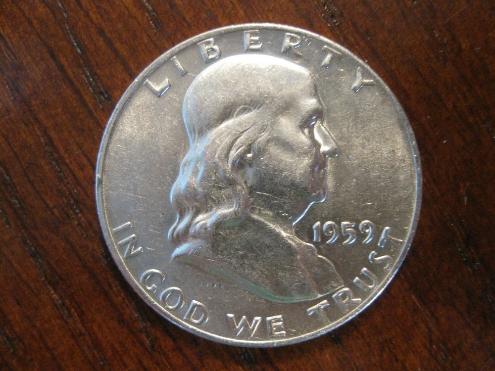 1959 D Franklin Silver Half Dollar Ch/Gem BU!!