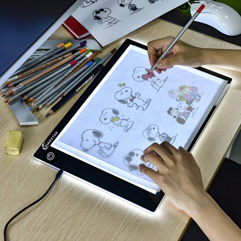 XIAOSTAR A4 Light Box Drawing Pad | Adjustable Brightness | Type C Cable