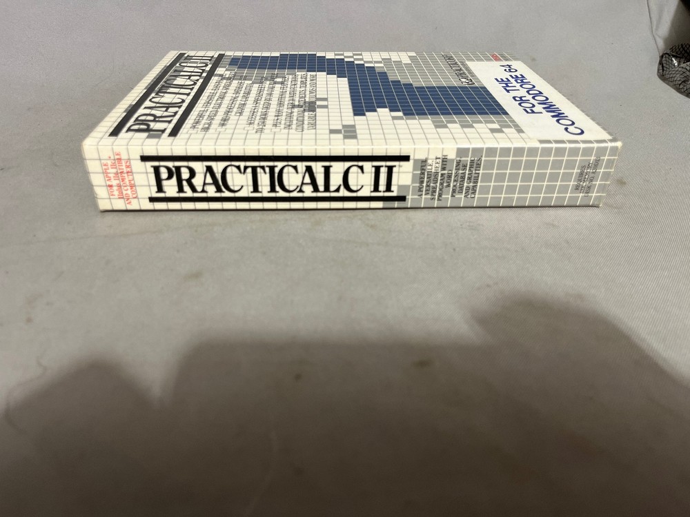 Vintage PRACTICALC II Practicorp Spreadsheet S. Ruby Commodore 64 Disk Box 1984