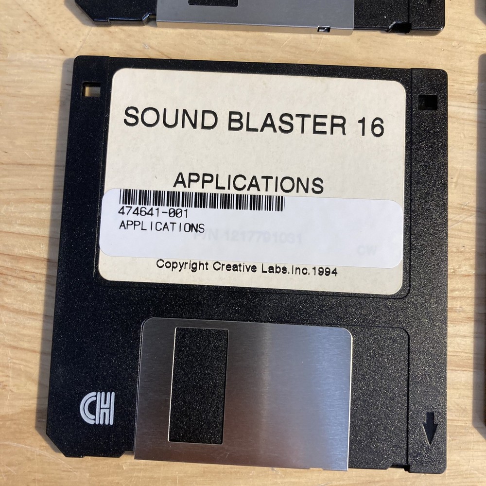 Sound Blaster 16 MCD Software 4 Floppy Disks