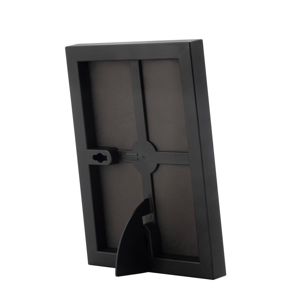 Mainstays 5x7 Front Loading Picture Frames, Black, Set of 6