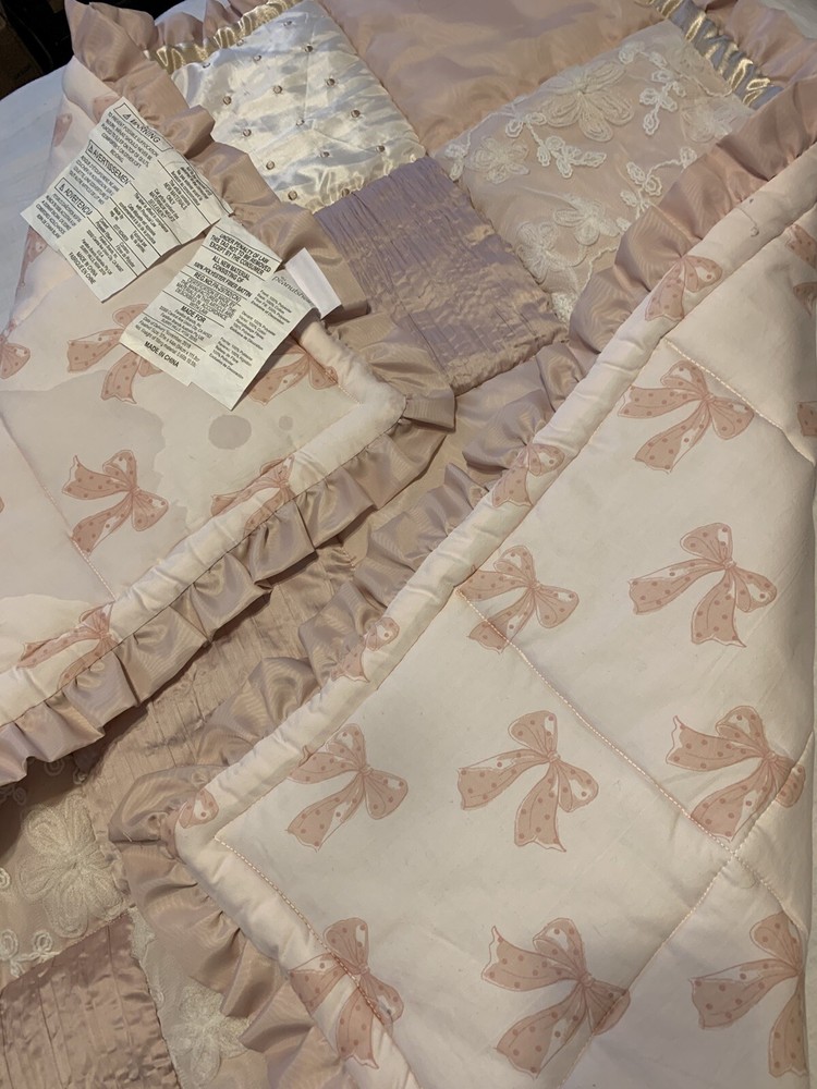 The Peanutshell Grace 3 Piece Crib Bedding Set