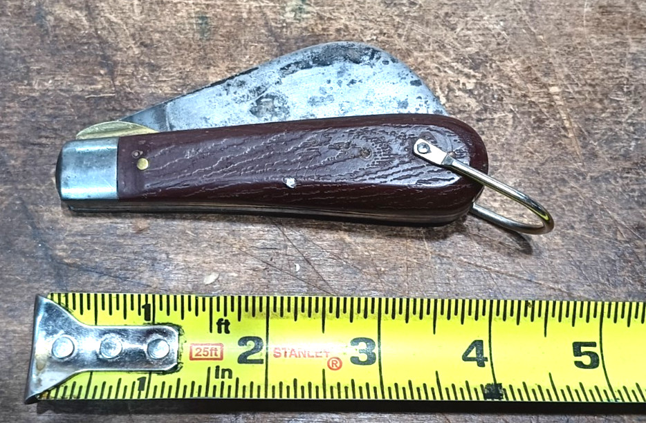 Vintage Klein Tools Chicago USA Folding Lock back Hawkbill Hook Knife 3" BLADE