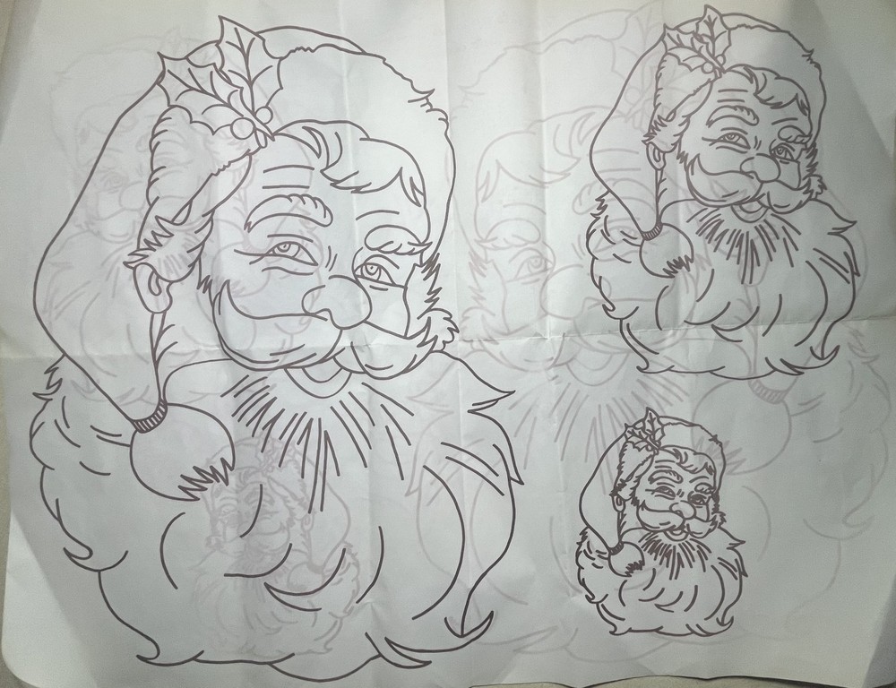 1989 Needle Magic Classic Santa Claus Reuseable Crafting Pattern & Instructions