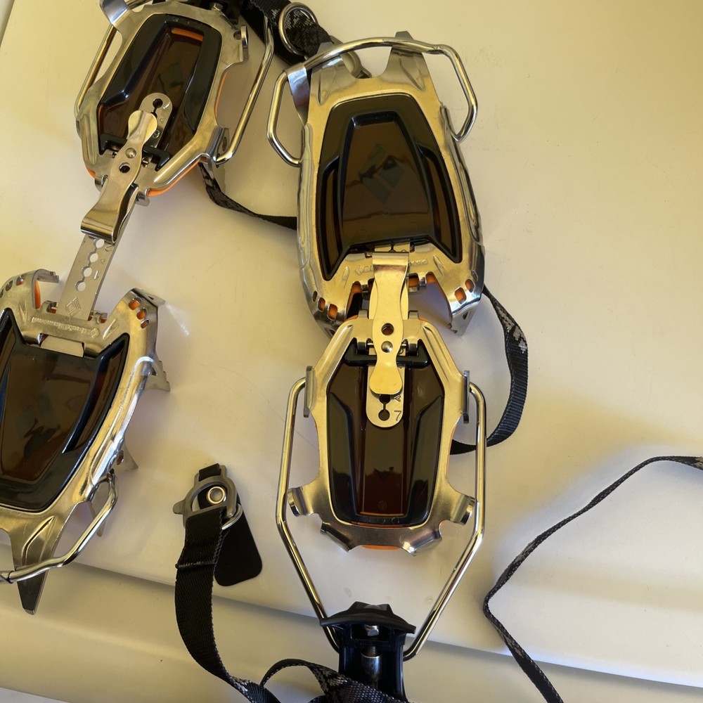 New Black Diamond brand strap crampons. **
