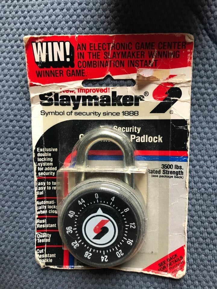 Slaymaster Combination Lock - Rated strength 3500 lbs