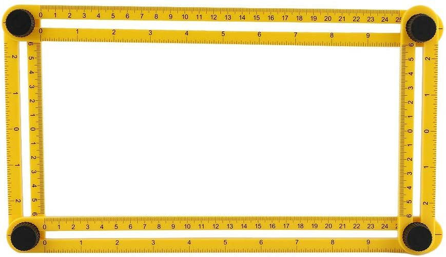 Multi-angle Four-sided Plastic Folding Ruler Multifunction Multi-angle Drawing