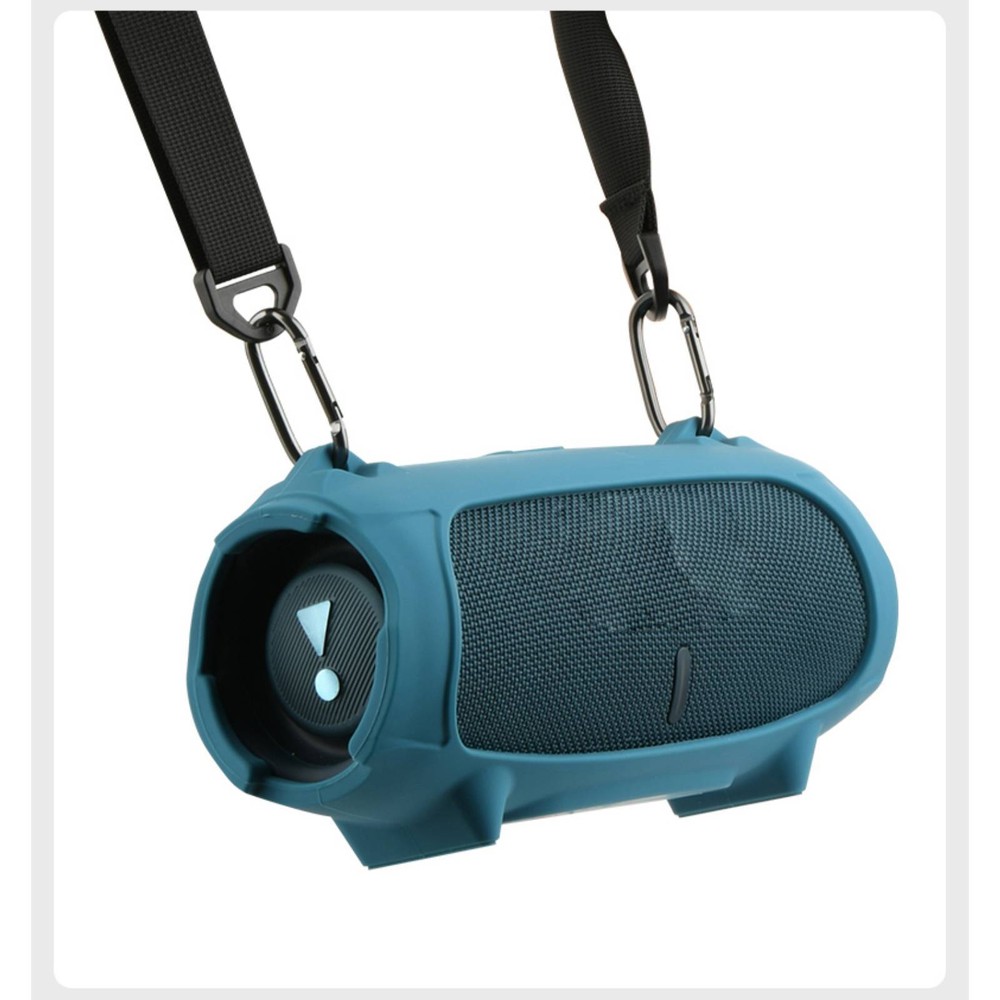For JBL charge5/5 WiFi Bluetooth Speaker Silicone Protective Case+Shoulder Strap