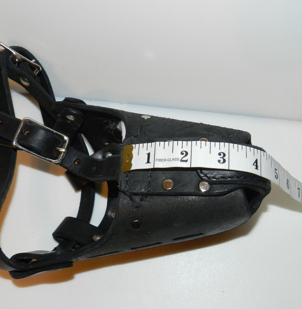 RedLine K9 Standard Leather Dog Muzzle Size S