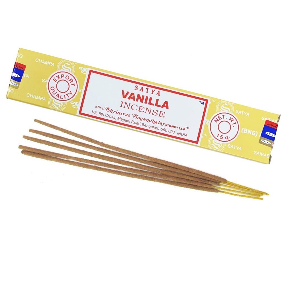 Vanilla Incense Sticks (15 g) by Satya - One Box