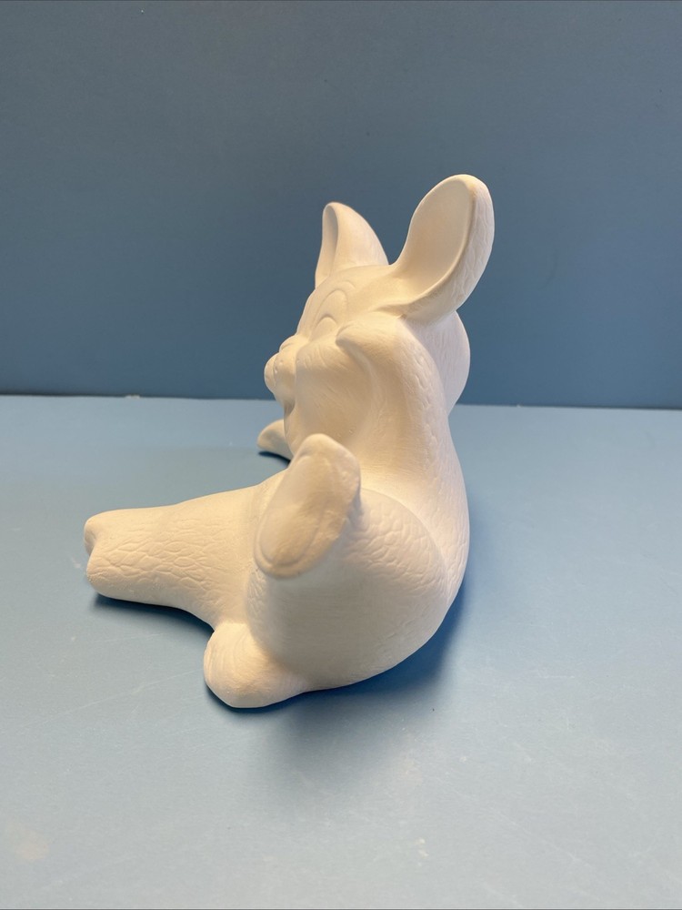 Ceramic Bisque Happy Easter Bunny Ready To Paint For Easter