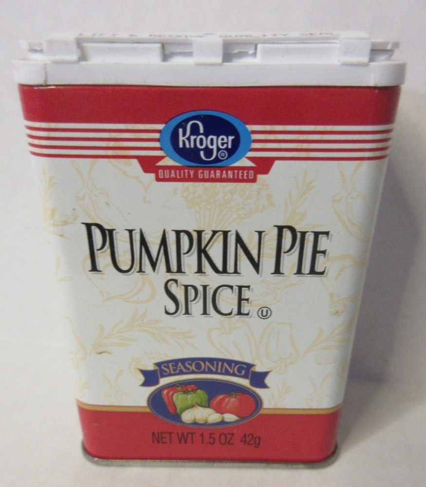 Vintage Kroger Pumpkin Pie Spice Tin