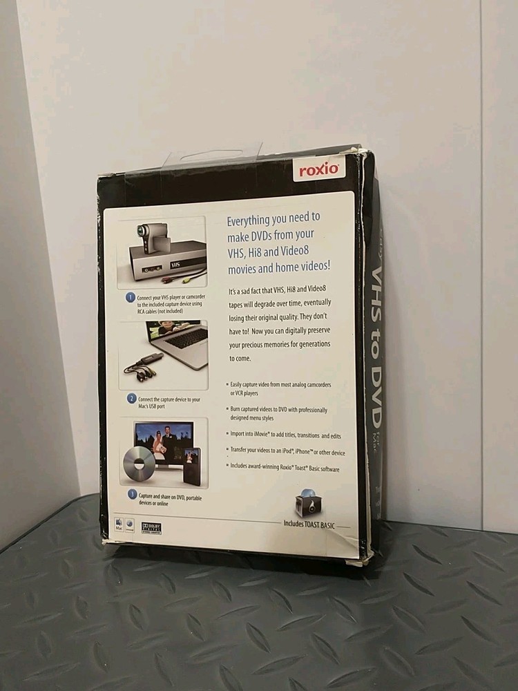 Roxio Easy VHS to DVD for Mac (New in Box)