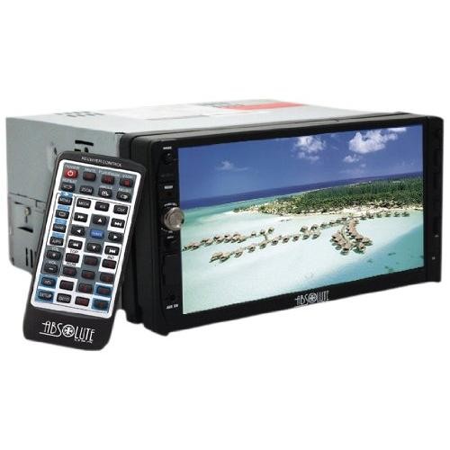 Absolute DD-3000 7-Inch Double Din Multimedia DVD Player Receiver with Touch