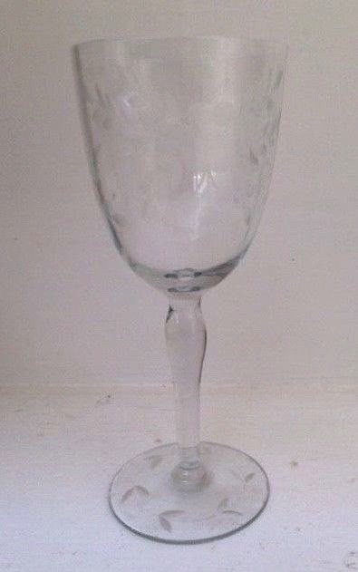 Victorian etched glasses 8