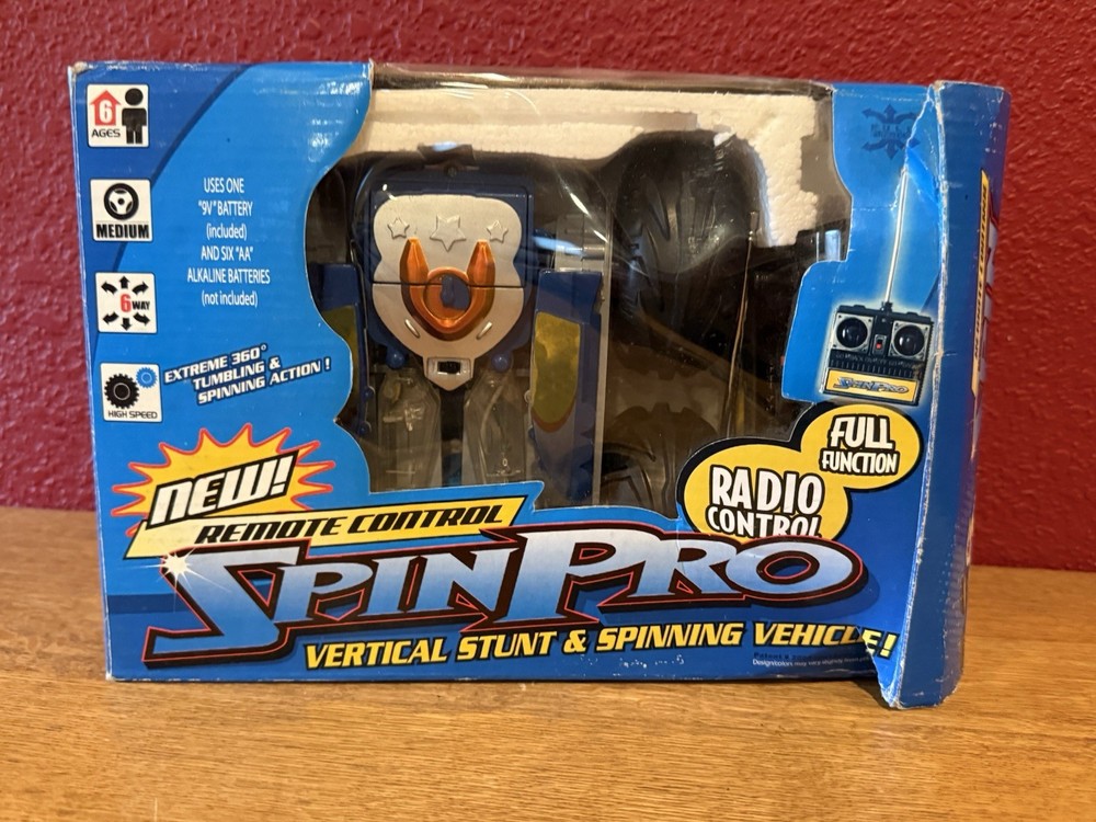 Remote Control Spin Pro Vertical Stunt & Spinning Vehicle In Box