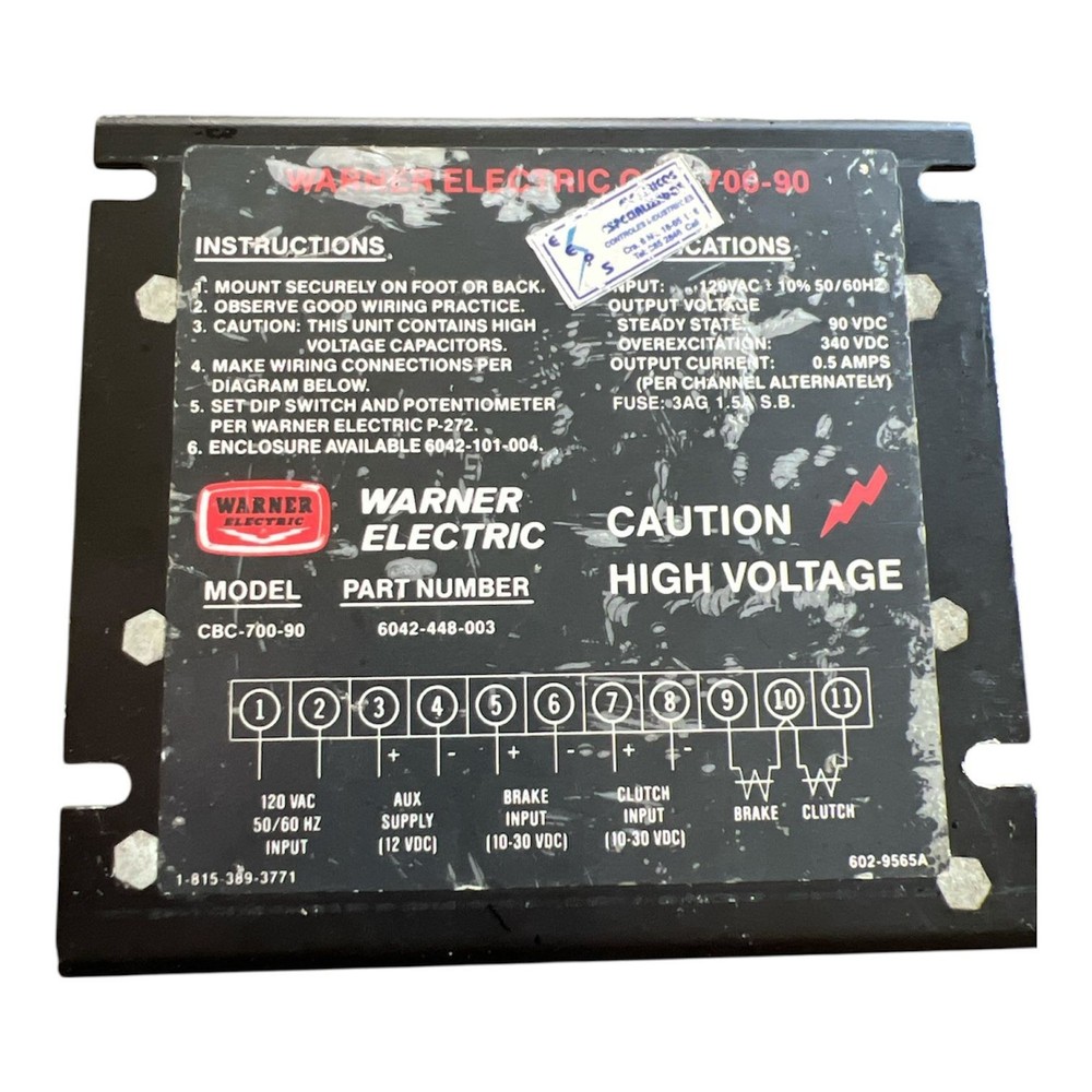 Great Varimixer OSO MK-III Programmable Control System