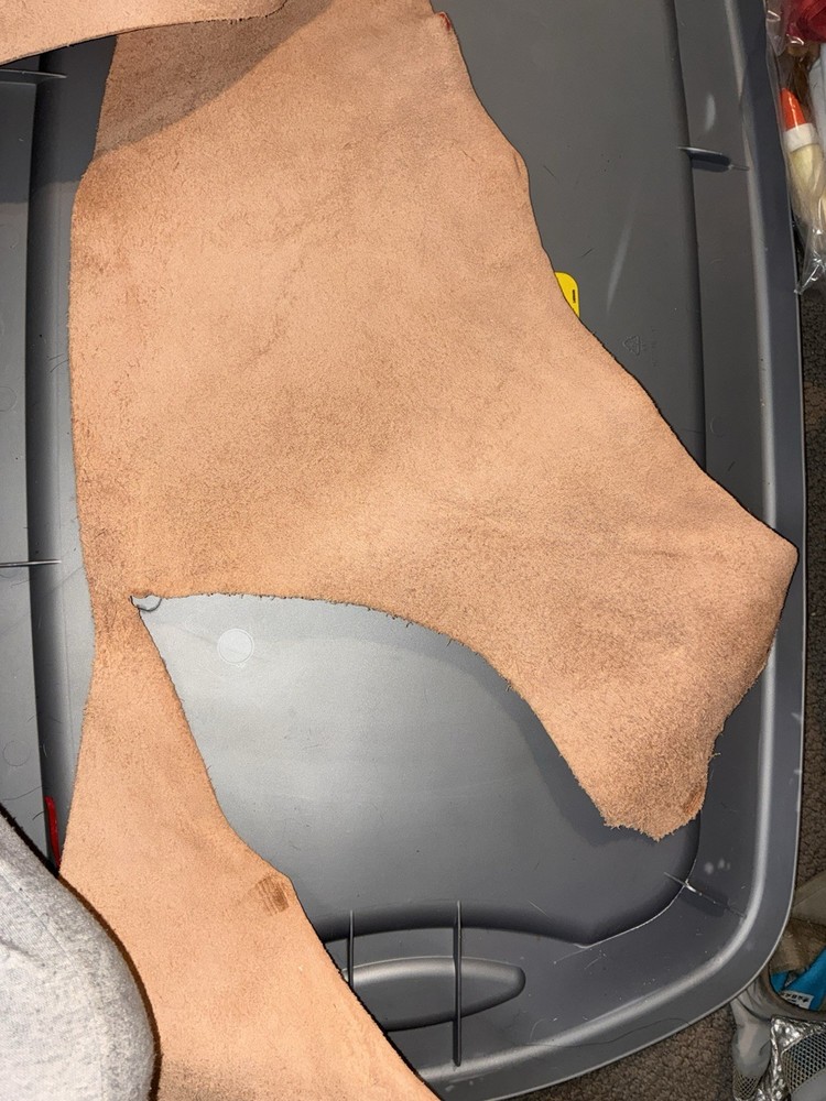 Large Real Suede Leather Hide
