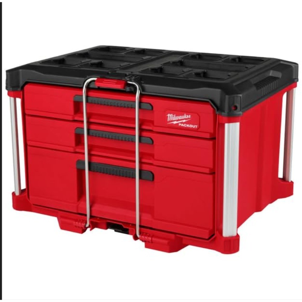 3 Drawer Stackable Tool Organizer Box with Multi-Deep Compartments