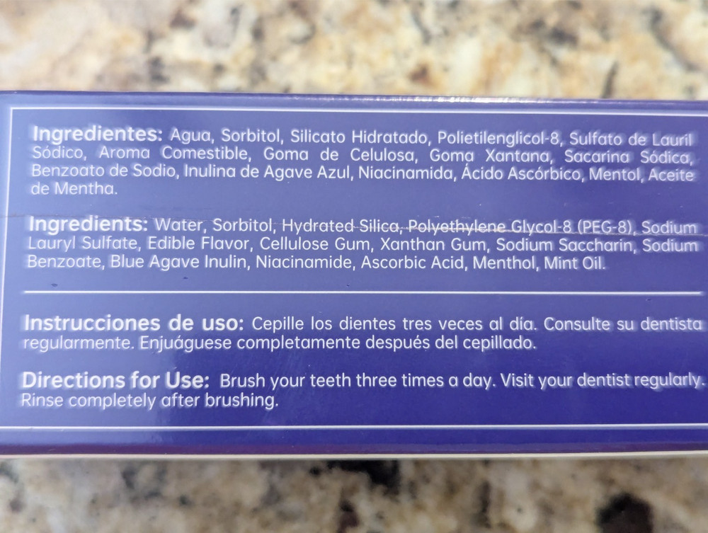 Occotaps Agave Natural Sensitive Teeth Protection Toothpaste 3.53 oz