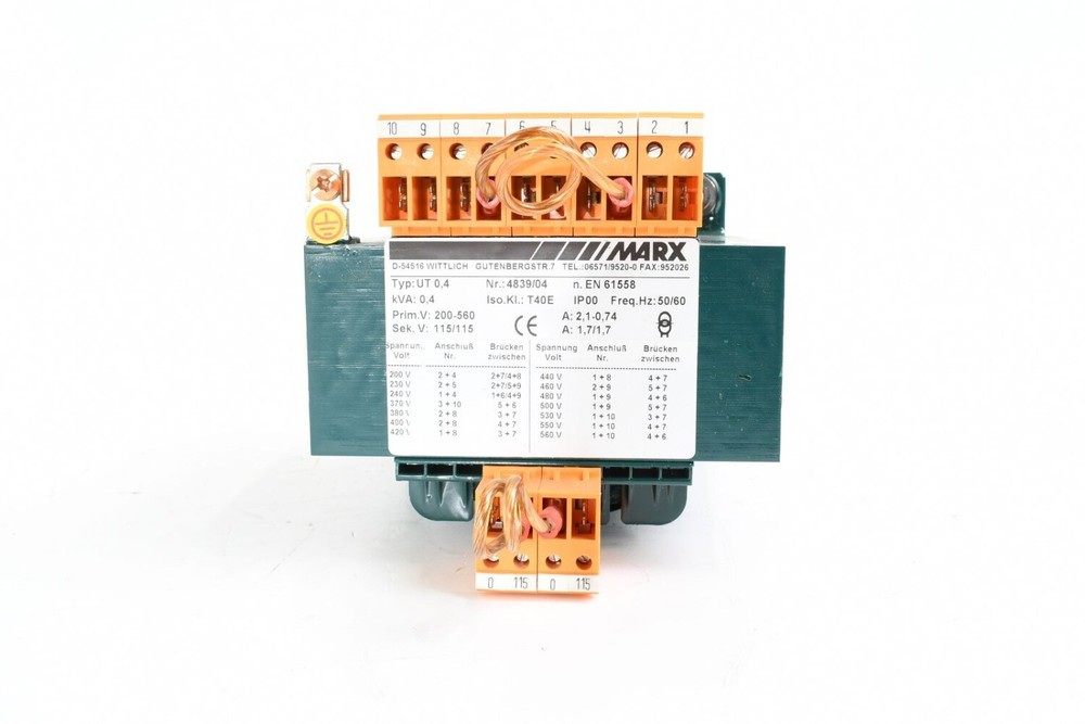 MARX UT 0,4, Transformer