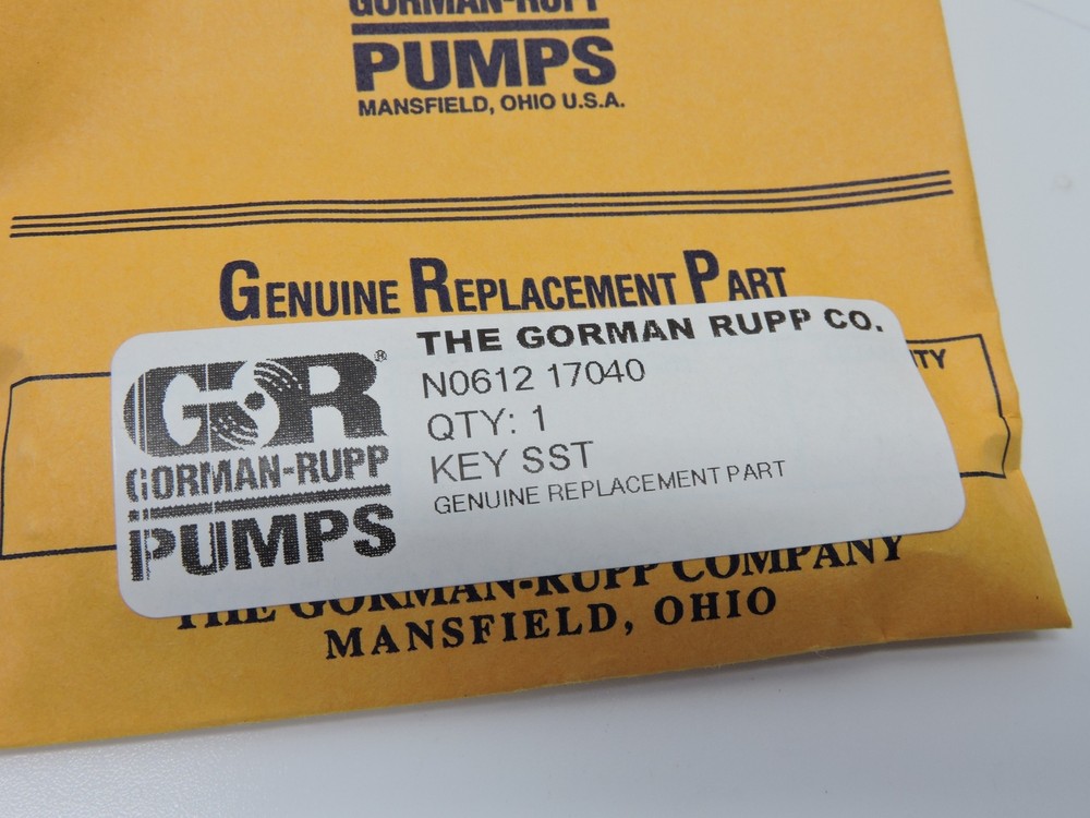 Gorman-Rupp N0612 17040 – Key SST - Genuine NEW!