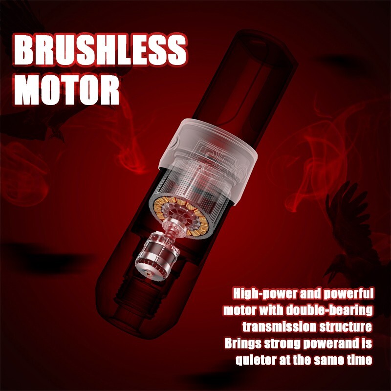 Professional Coreless Motor Tattoo Machine Makeup Pen Wireless Power Kit 2000mAh