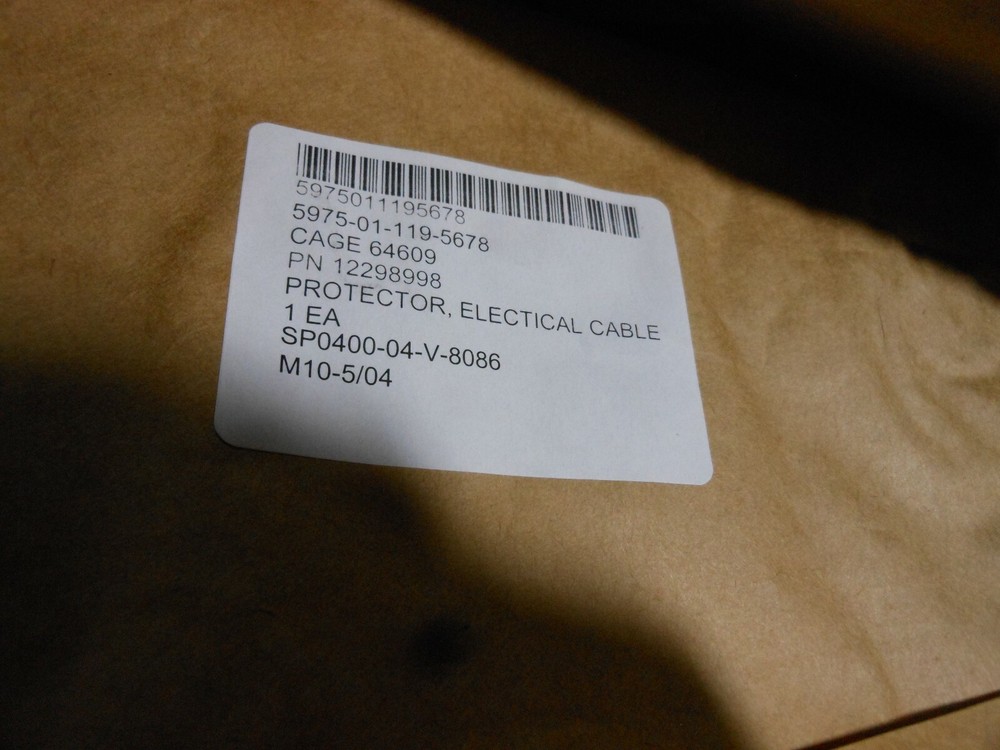 BANNER MACHINE CABLE PROTECTOR # 12298998 NSN: 5975-01-119-5678