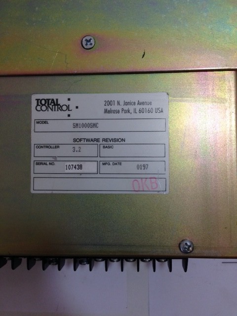 Total Control SM1000SMC Controller 3.2 Software Revision