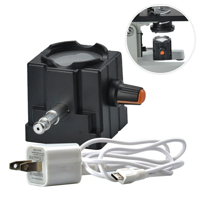 USB LED Light Rechargable Microscope Lighting Bottom Supplementary Lamp Source