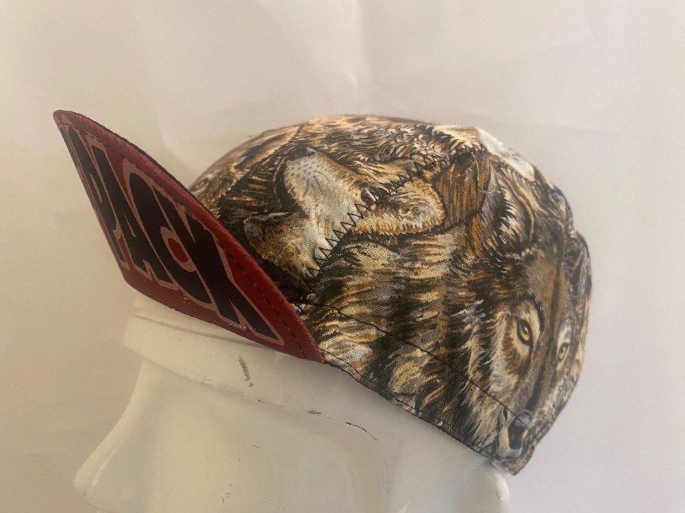 cycling cap WOLF PACK handmade in USA