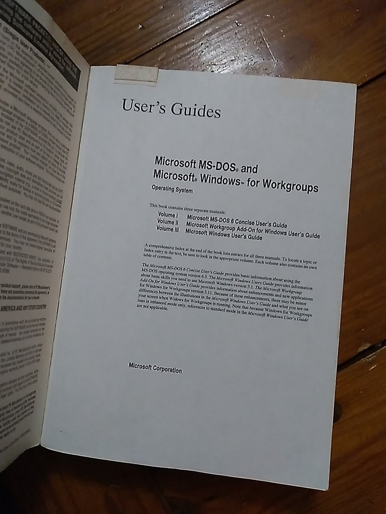 Microsoft Windows for Workgroups & MS-DOS 6.2 User's Guide