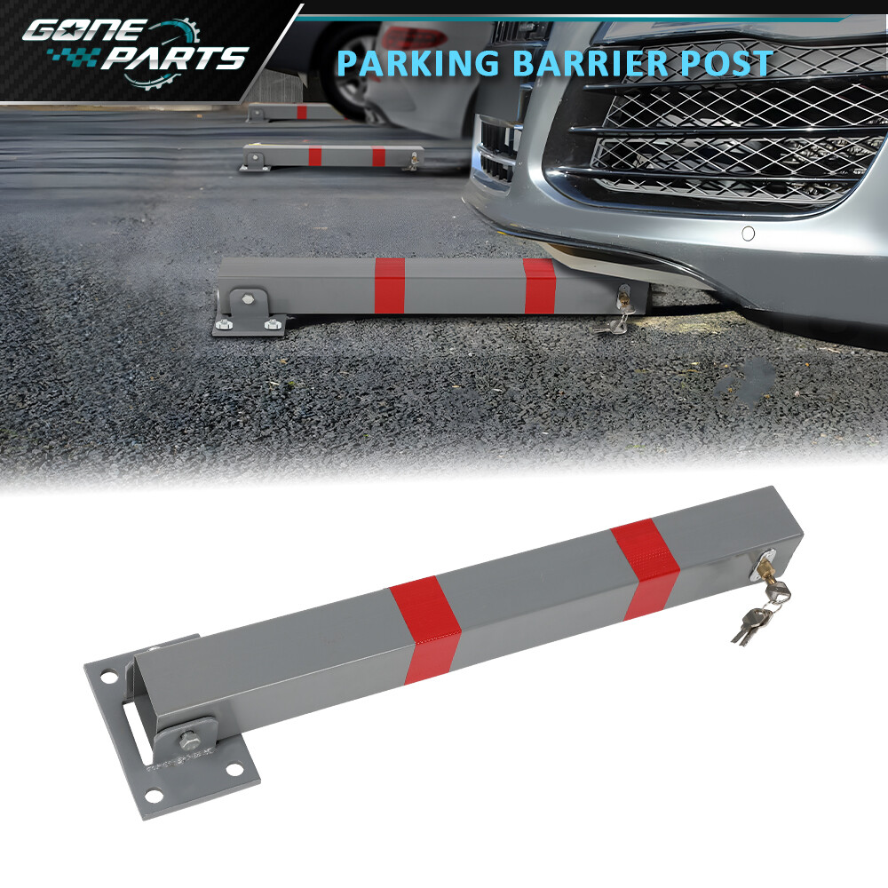 Square Heavy Duty Foldable Bolt Down Security Parking Post Bollard Driveway