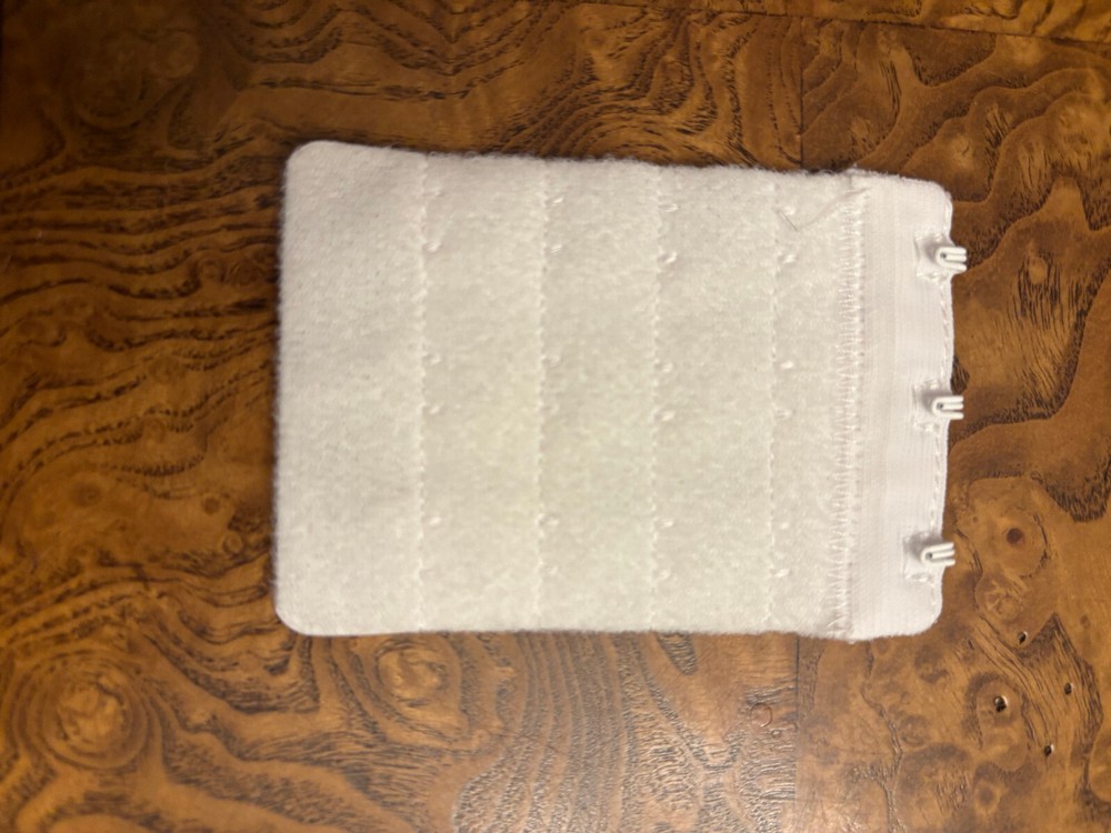 Bra Extender - Three Hook and Eye and 4 Rows– White