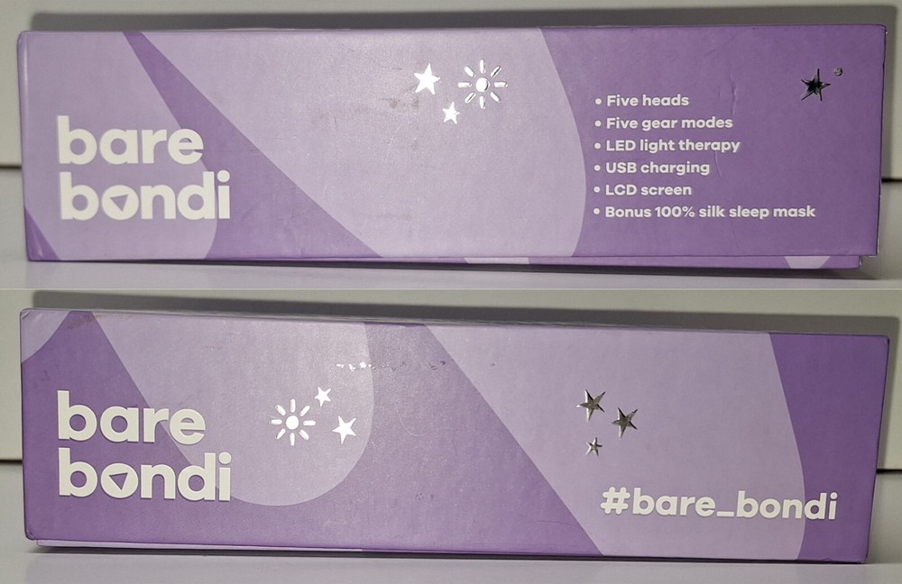 Bare Bondi Face Exfoliator Device Handheld Collagen Boost Blemish Remove NO MASK