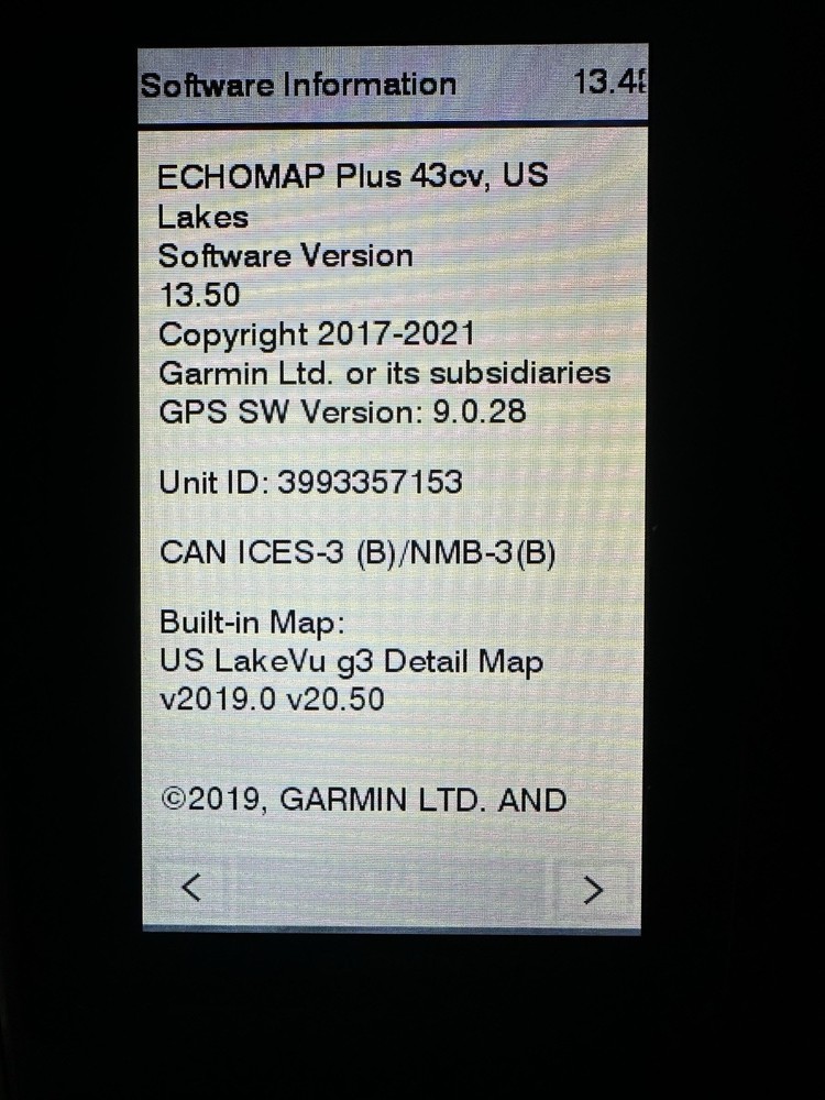 GARMIN EchoMap Plus 43cv ChartPlotter GPS Chirp Sounder w/ Mount & Power Cable