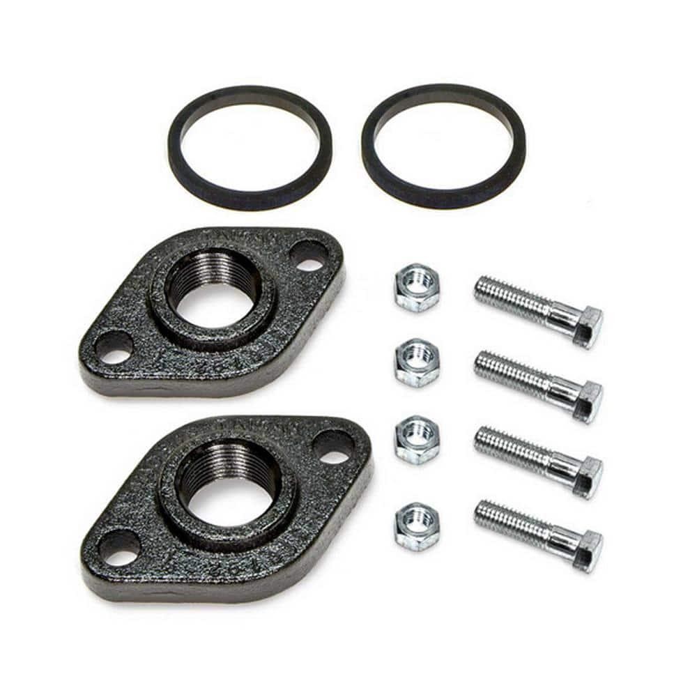 1in. NPT Cast Iron Circulator Pump Flanges 2-PACK Fits UP/UPS 15 26 series pumps