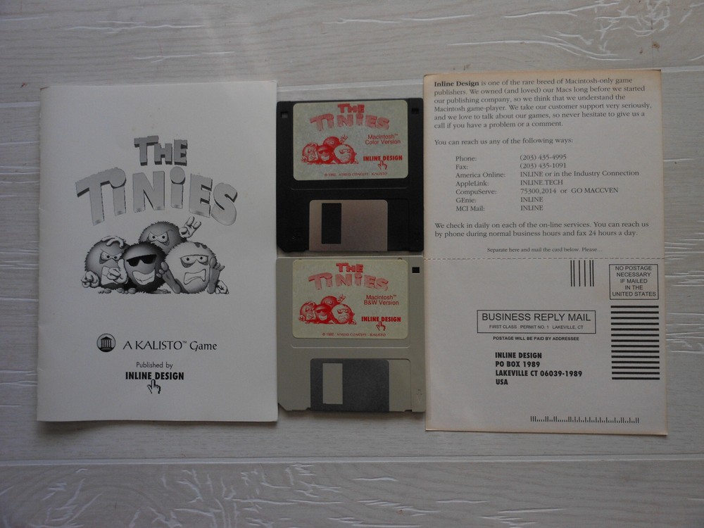 Macintosh Software Games, Solitaire - 1994 & The Tinies - 1992