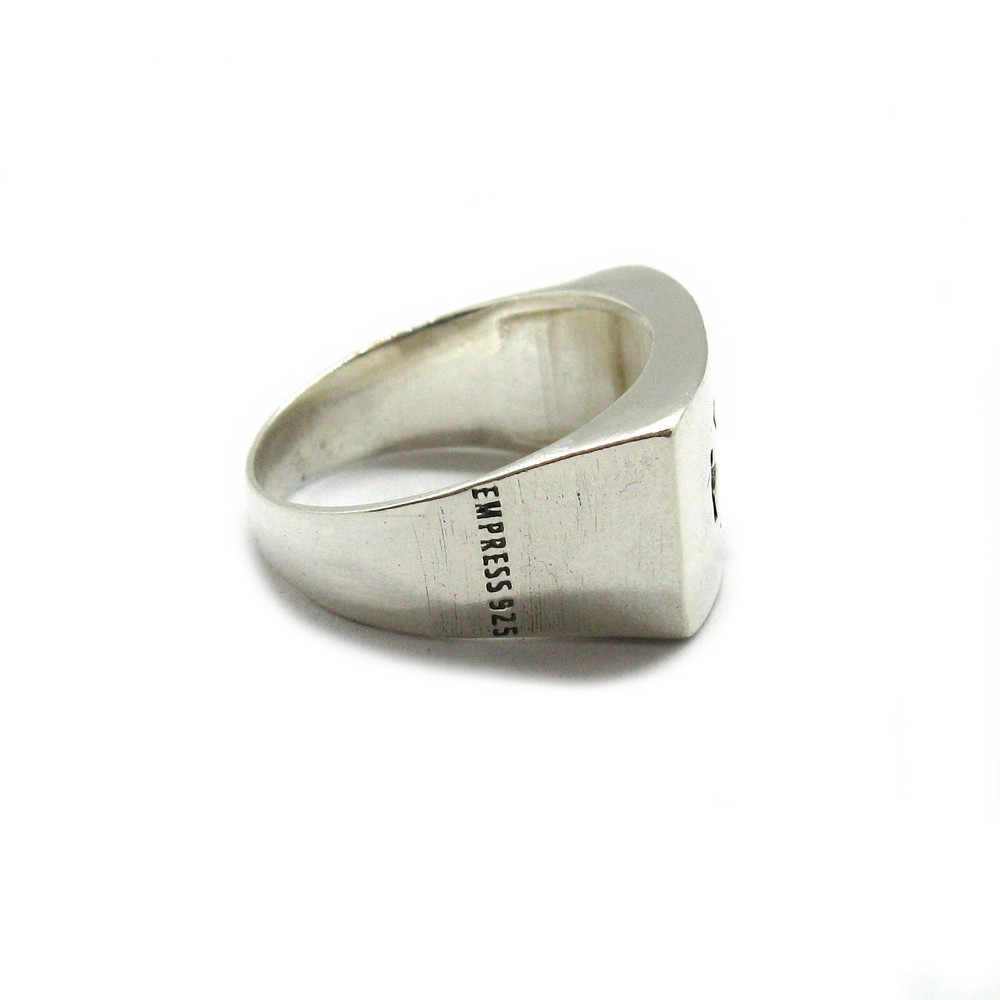 Genuine sterling silver men's ring Jerusalem Cross solid hallmarked 925