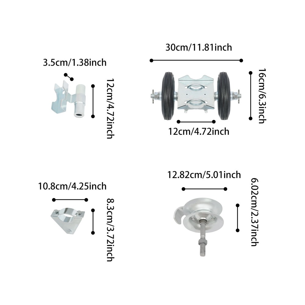 Heavy Duty Sliding Gate Roller Sliding Gate Wheels Kit Rolling Gate Hardware Kit