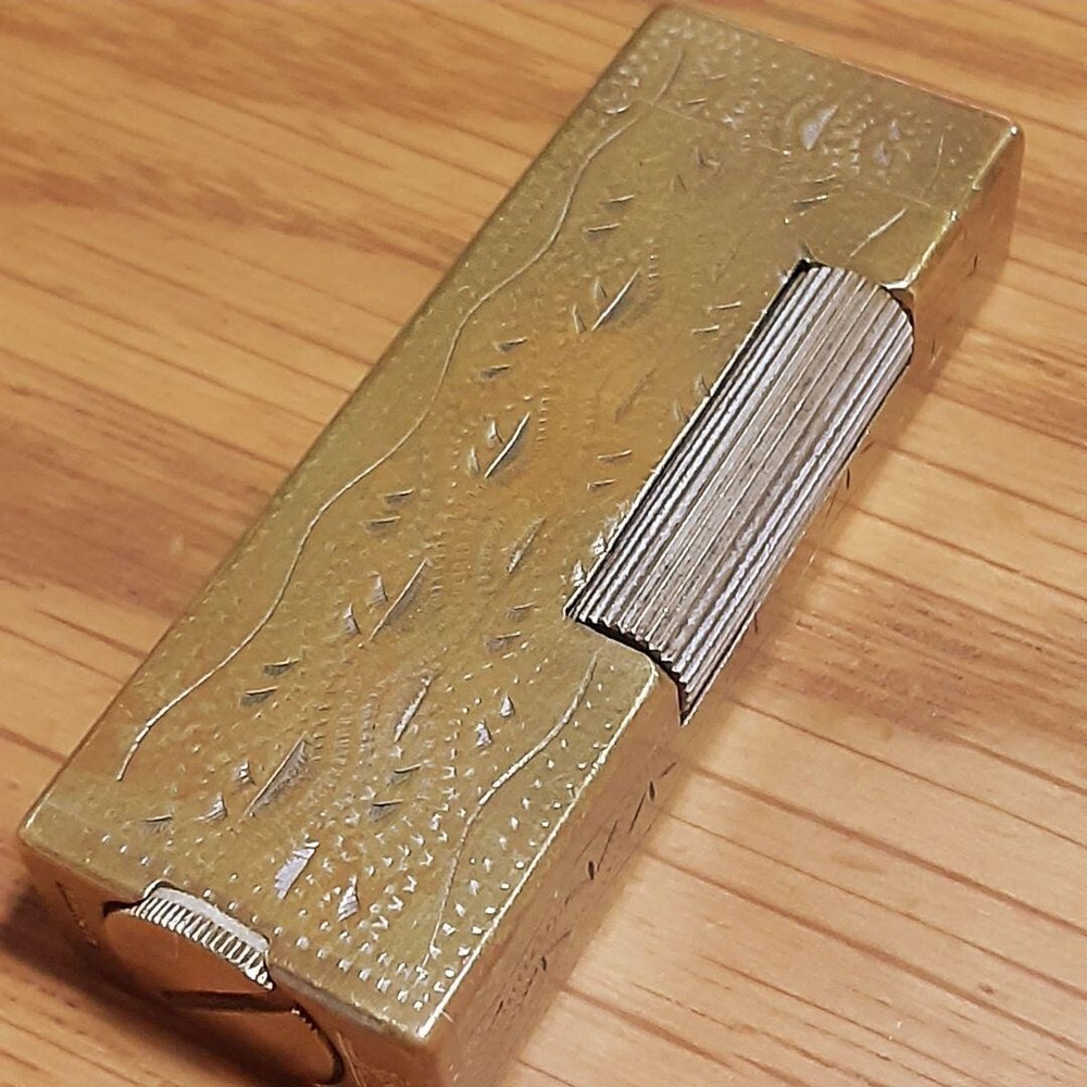 Working Oil Lighter gold Brass without Box