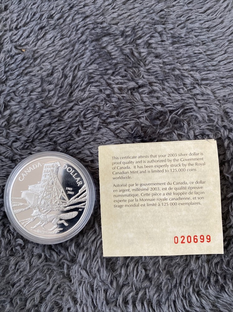 proof dollar 2003 canadian mint coin