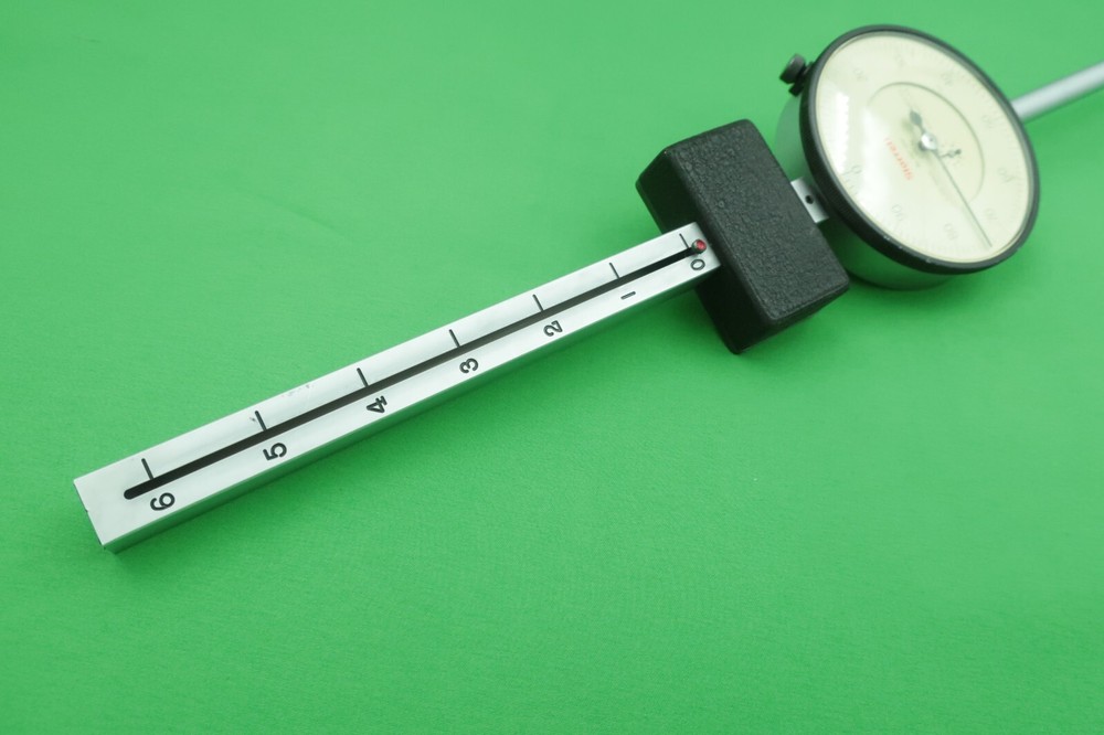 Starrett 656-6041 Extra Long Range Drop Point Dial Indicator 6" Range .001"