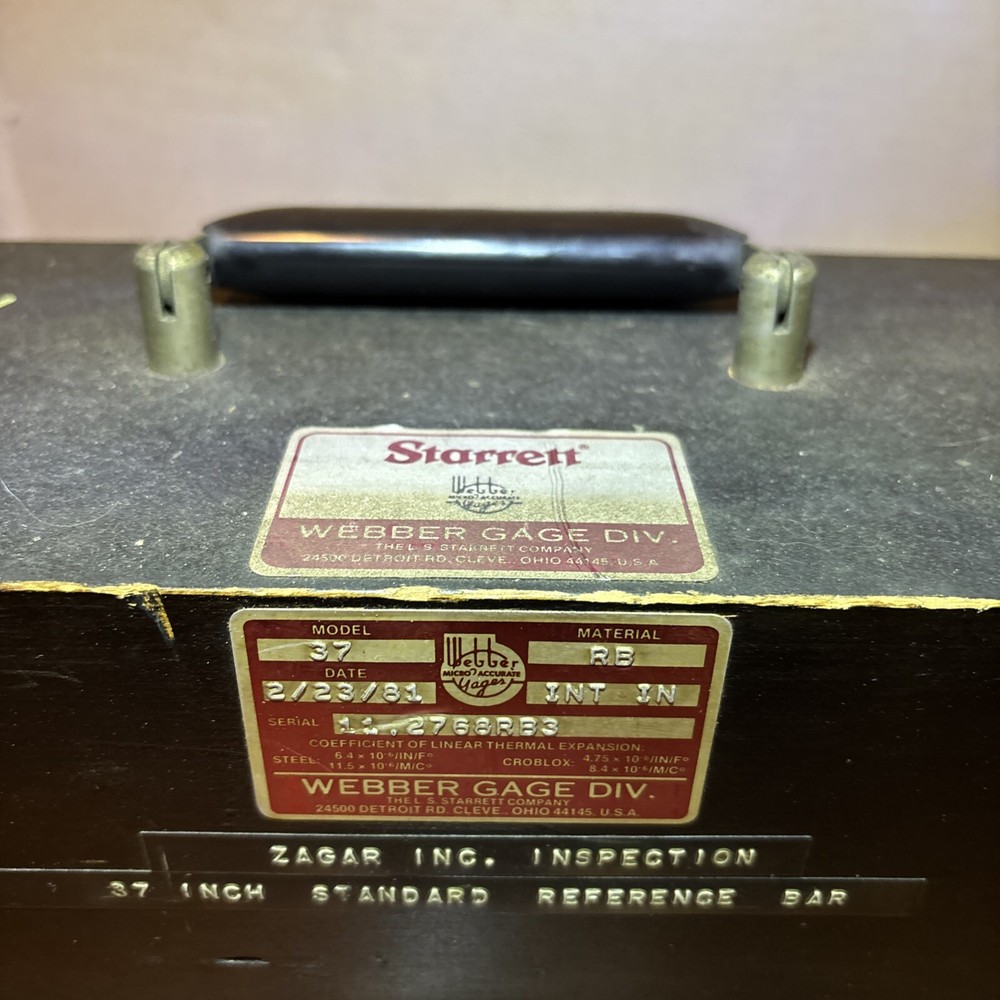 Starrett Webber RB37 37" Standard Reference Bar
