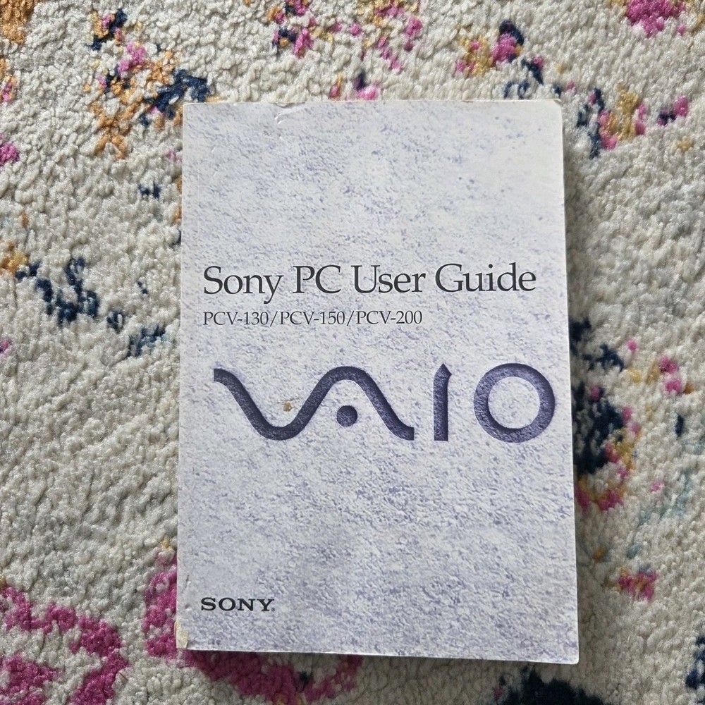 Sony PC User Guide PCV-130 PCV-150 PCV-200 VAIO