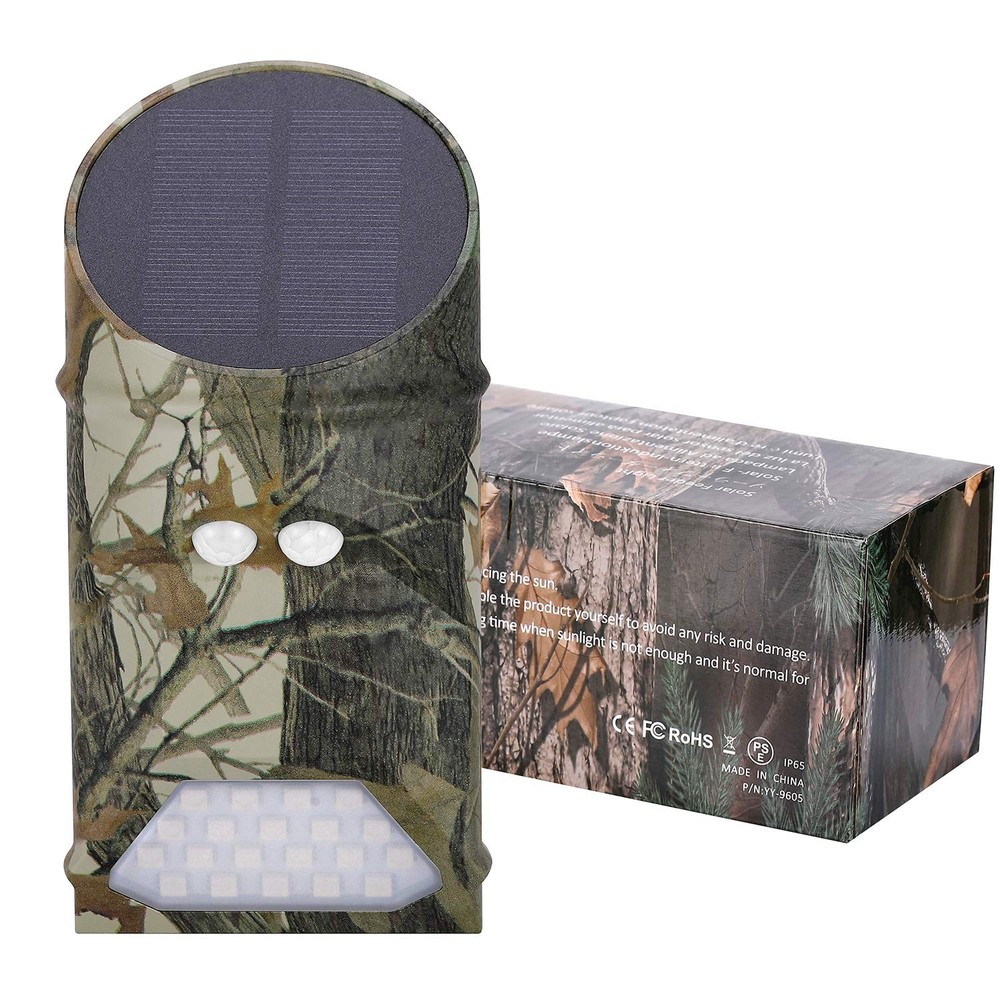 Solar Green Game Feeder Lights with Motion Activated for Hog,Pig,Predator,Coy...