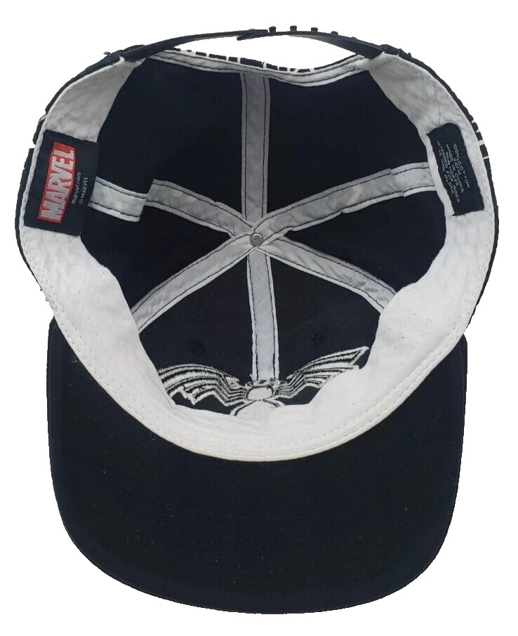 Marvel Comics Black Spider-Man Venom Snapback Baseball Cap Adjustable Hehheh Hat