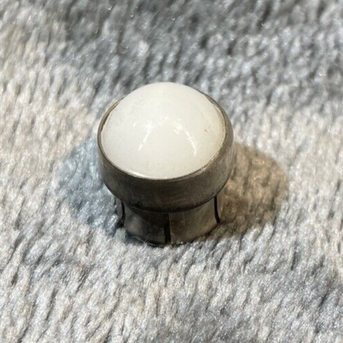 Vintage WHITE 2AY Switchboard Lamp Cap NOS
